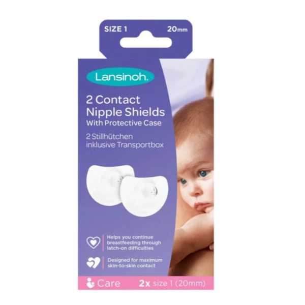 Lansinoh Contact Nipple Shields 20mm (2 Nipple Shields)