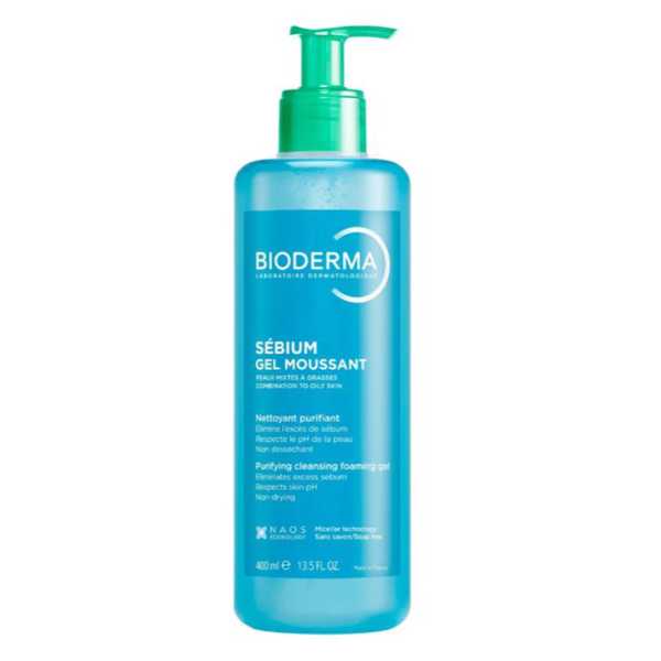 Biderma Sebium Cleansing Gel Moussant 400ML
