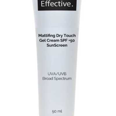 Effective Mattifying Dry Touch Gel Cream SPF50+ Sunscreen