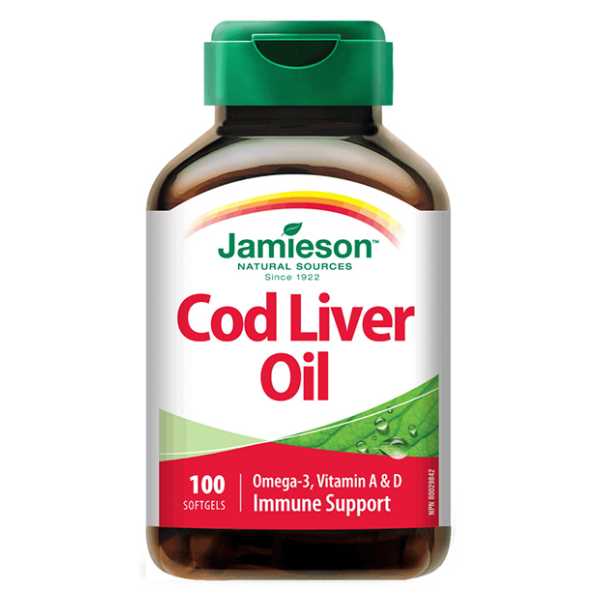 Jamieson Cod Liver Oil, 100 Capsule