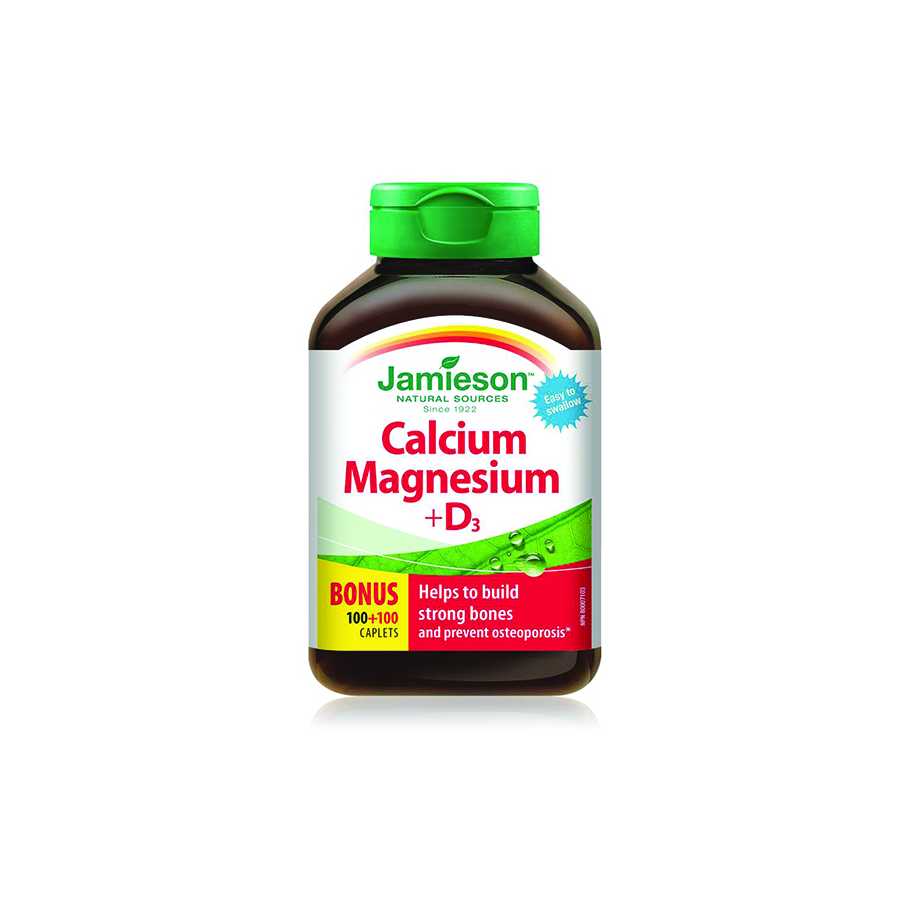 Jamieson Calcium Magnesium with Vitamin D3 200 Capsule