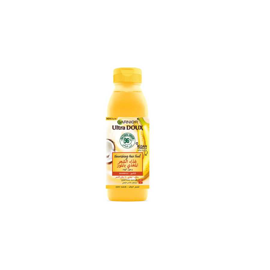 GARNIER ULTRA DOUX HAIR FOOD BANANA &amp; SHEA SHAMPOO 350ML