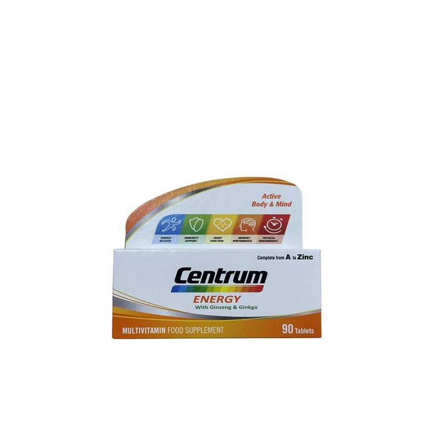 Centrum Energy With Ginseng &amp; Ginkgo 90Tab
