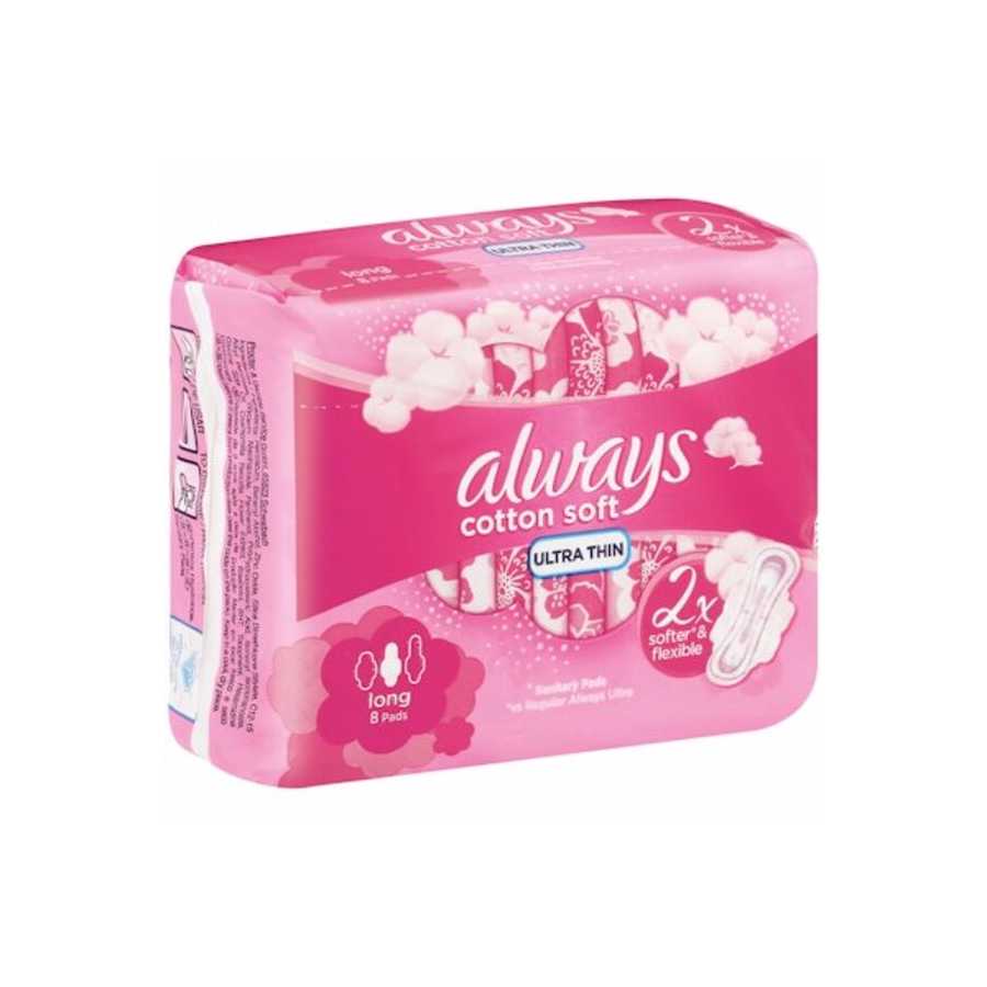 Always Ultra Softer &amp; Flexible Larg 8 Pads