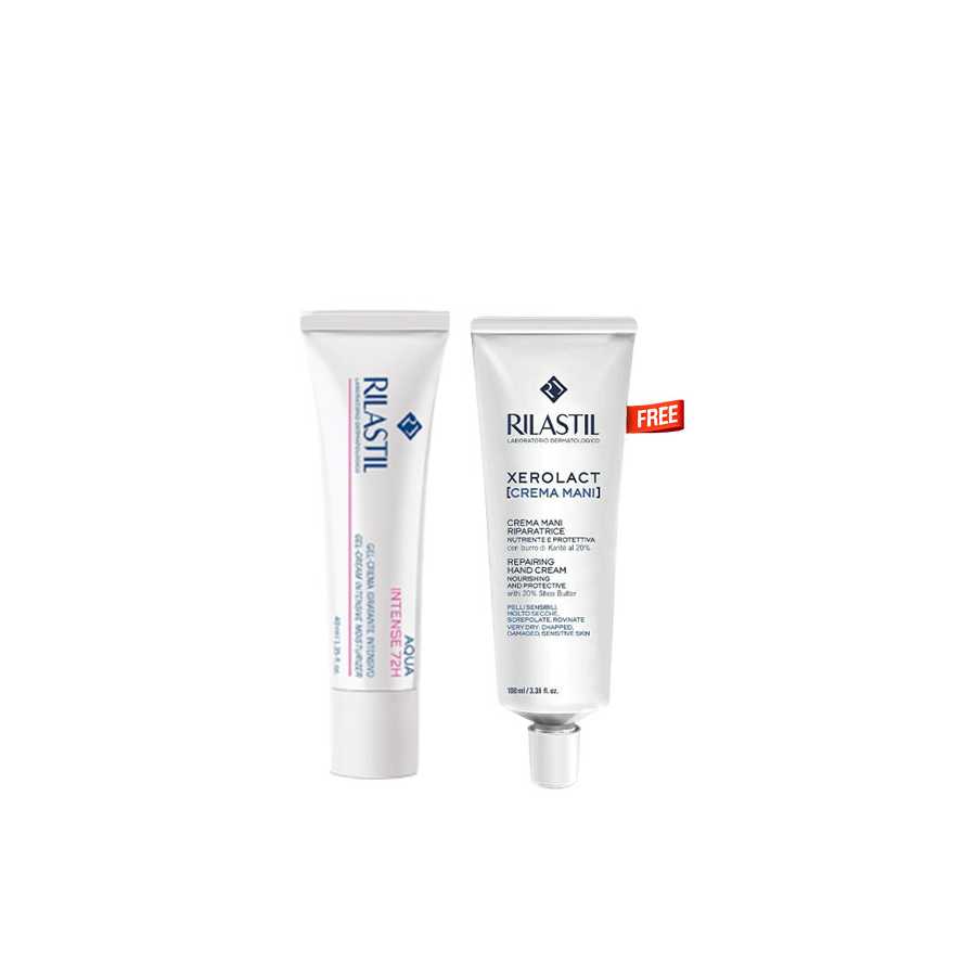 Rilastil Aqua Intense 72H + Hand Cream Free Offer