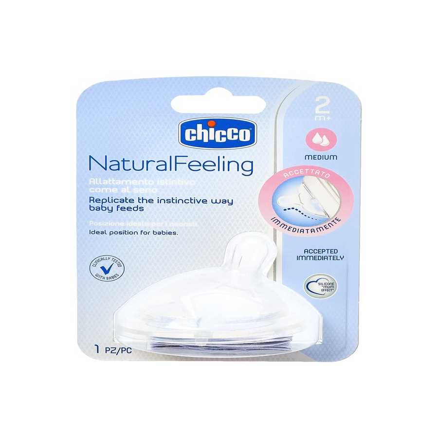 Chicco Natural Feeling Teat Medium 2M+