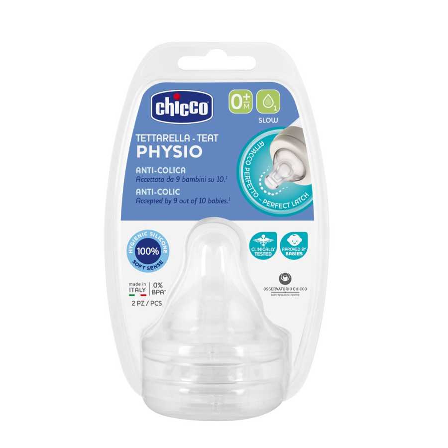 Chicco Physio Teat 0M+  2Pcs
