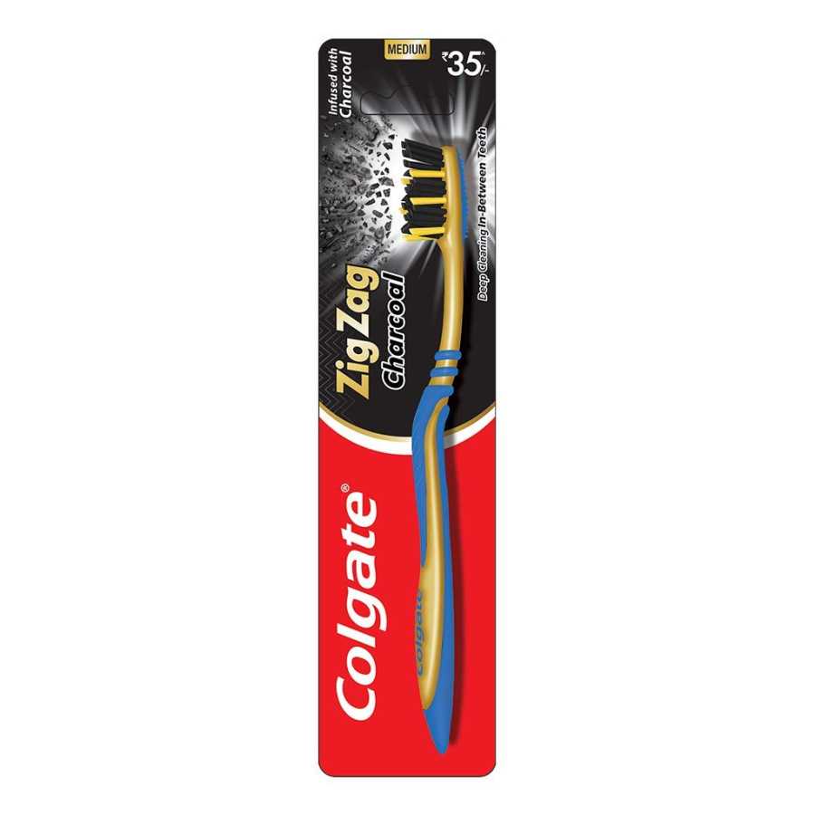 Colgate Zig Zag Charcol Medium Toothbrush