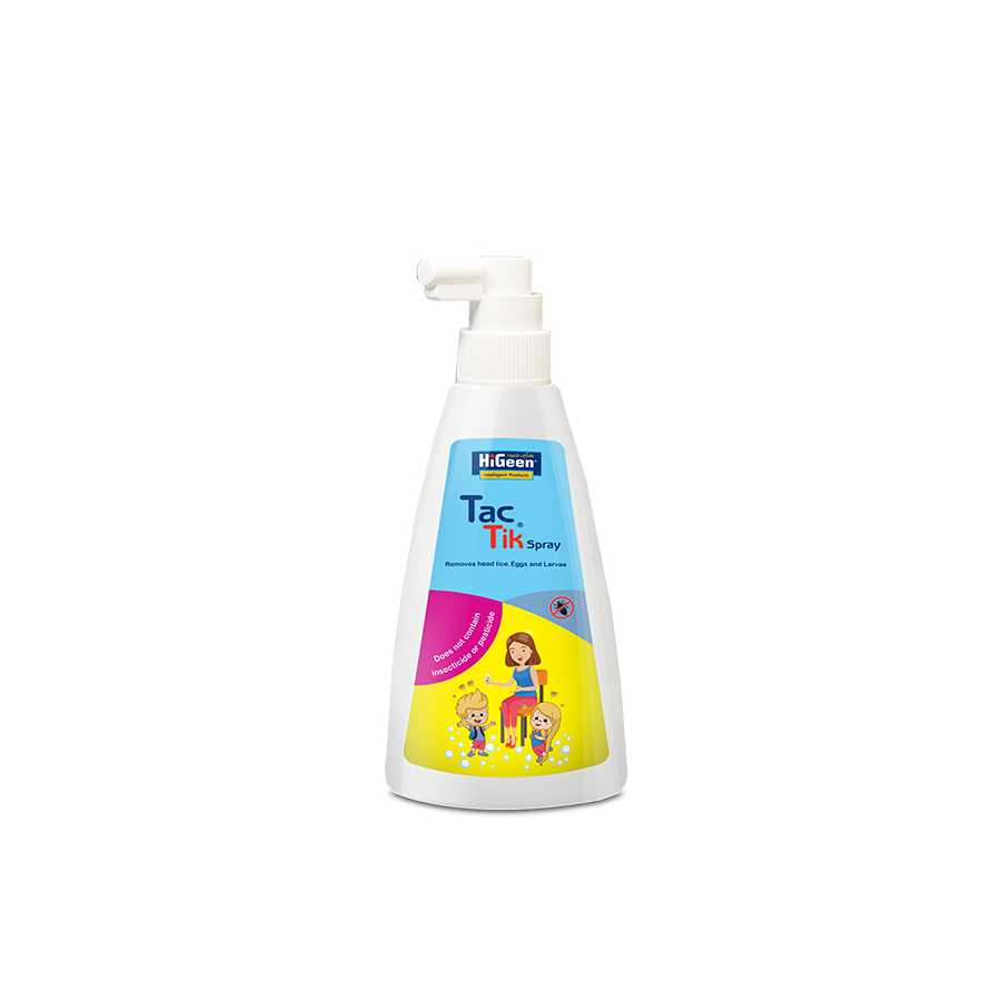 Higeen Tac Tik Head Lice Spray 150Ml