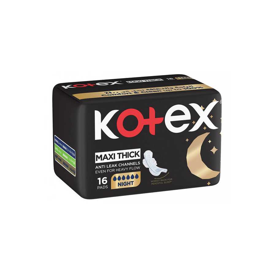 Kotex Maxi Night +Wings 16 Pads