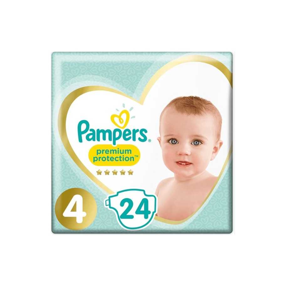 Pampers Premium Protection Size 4 (9-14 kg) 24 Diapers