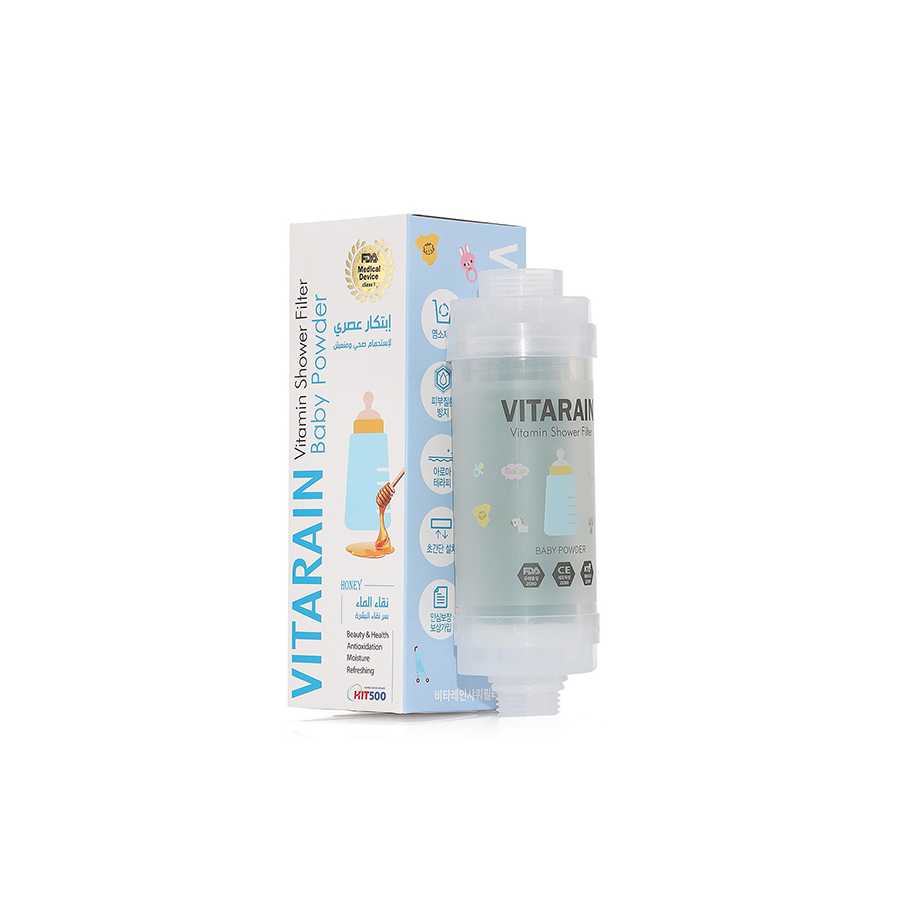 Vitarain Vitamin Shower Filter Baby Powder 315G