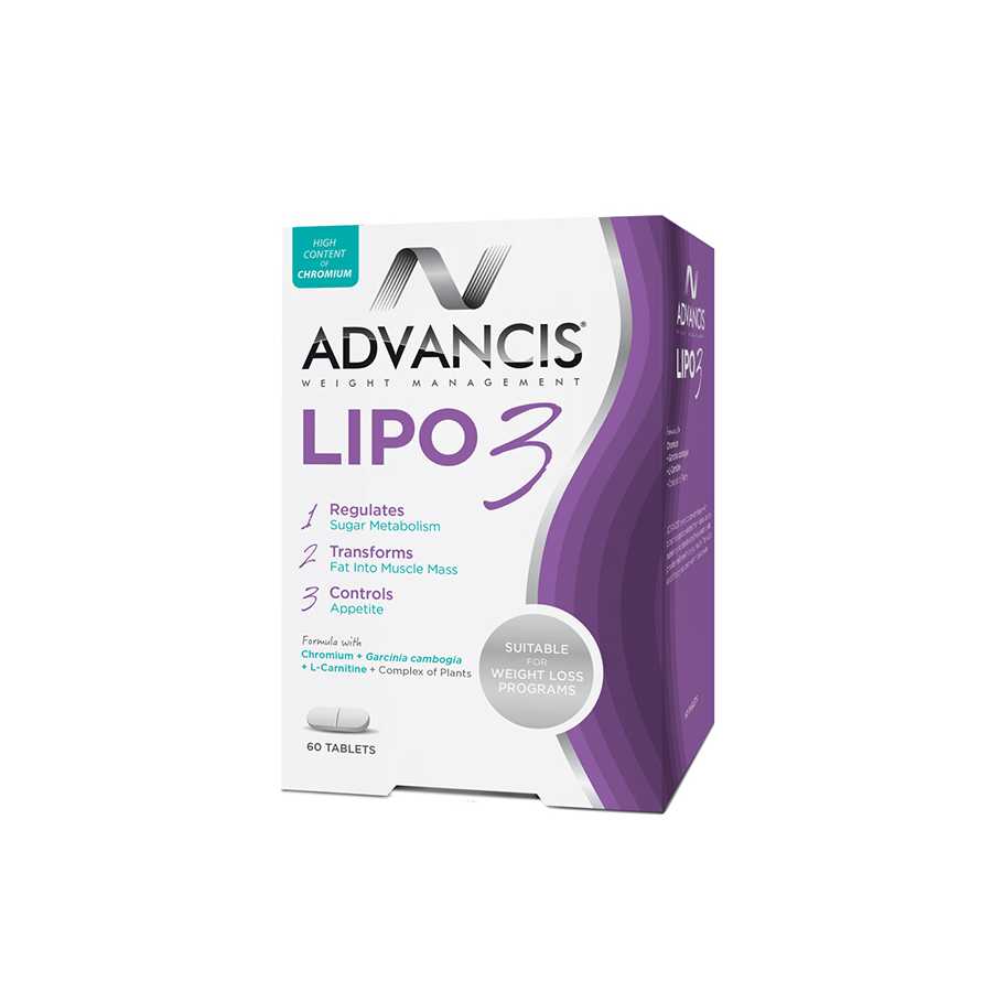 Advancis Lipo3 (Regulates Sugar Metabolism) 60Tab