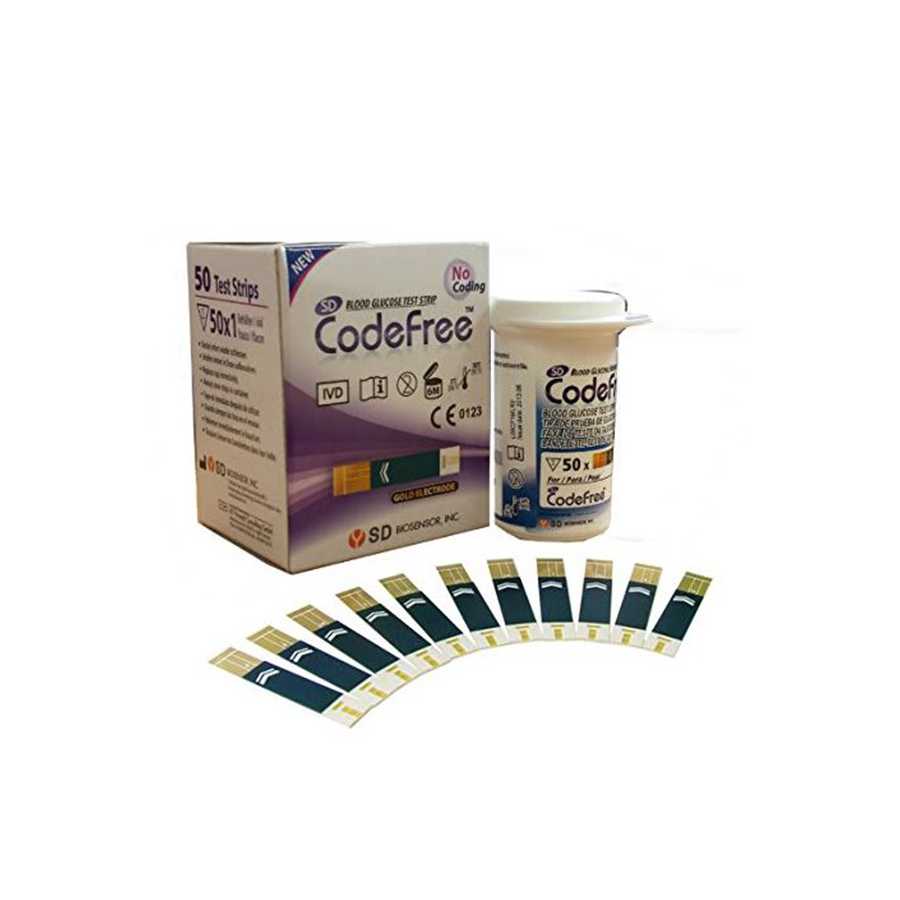 Code Free Sd Glucose  Strips (50) Strips