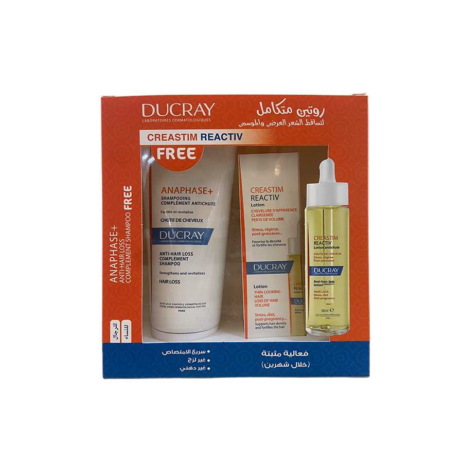 Ducray Creastim Lotion With Anaphase Shampoo Free
