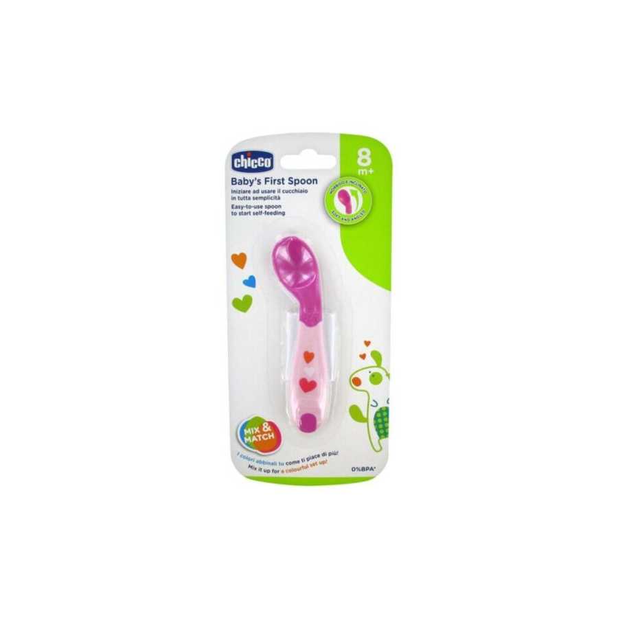 Chicco Baby's First Spoon 8M+ Girl
