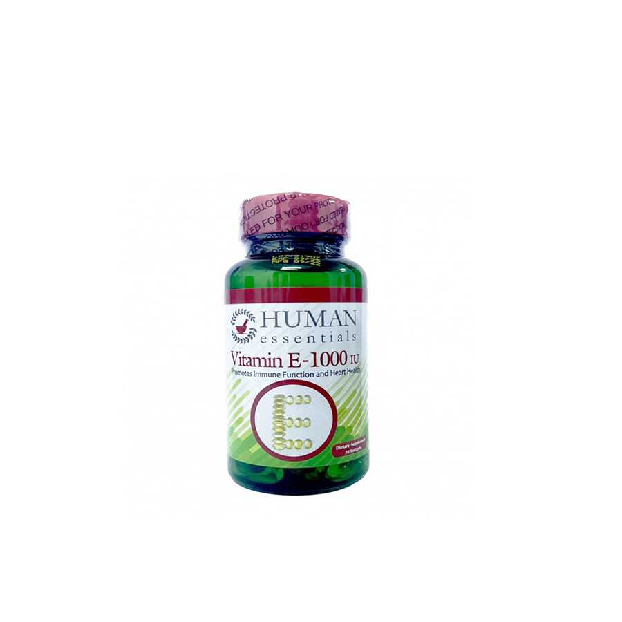 Human Essential  Vitamin E-1000 IU 30 Capsules