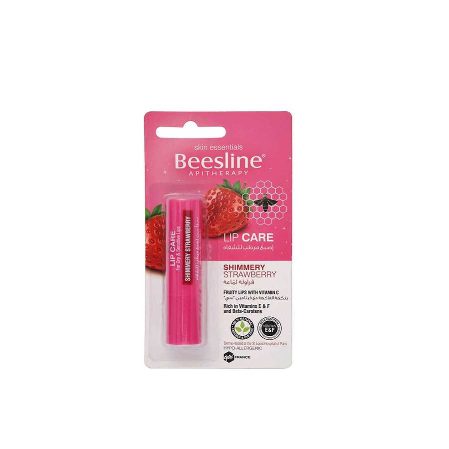 Beesline Lip Care Shimmery Strawberry 4 Gram