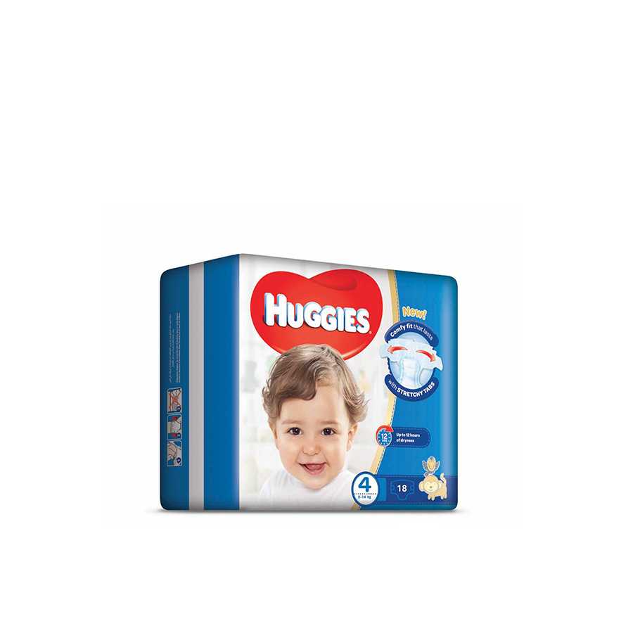 Huggies Diapers Size (4) 8-14 Kgs 18 Diapers