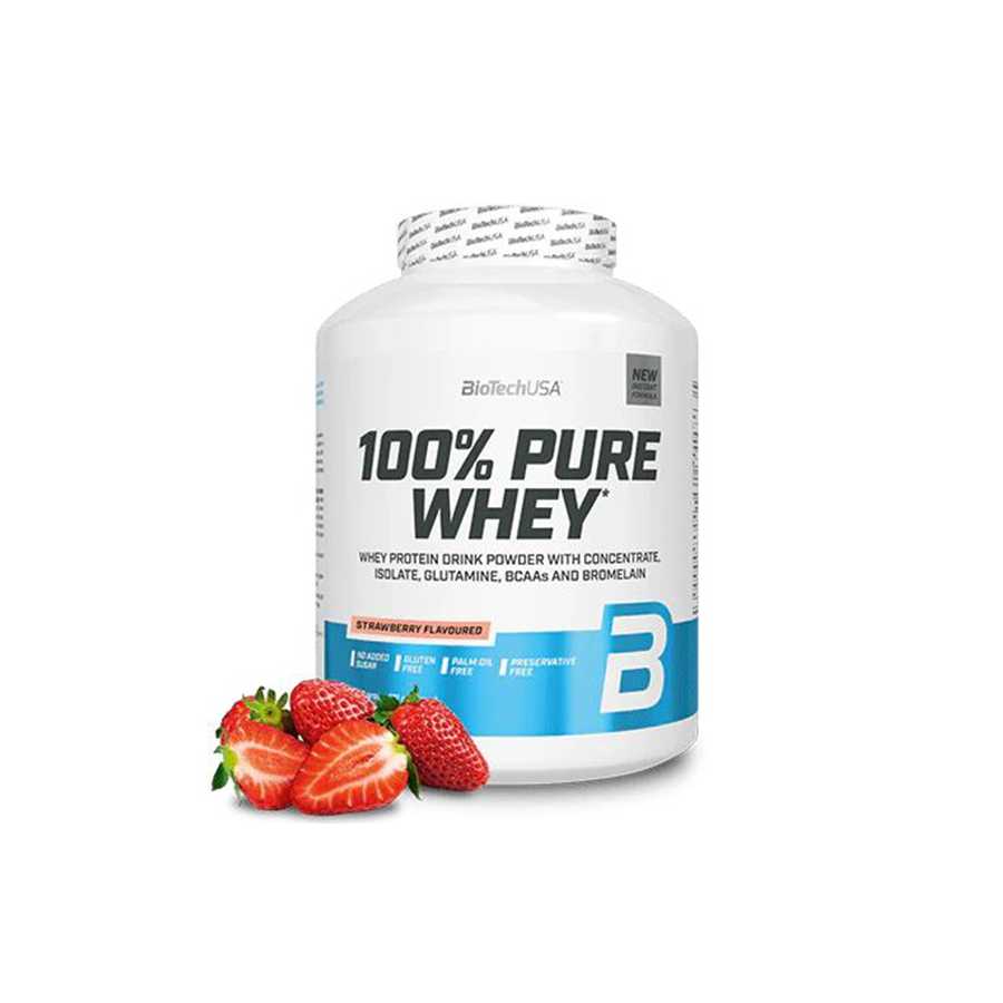 Biotech USA 100% Pure Whey Protein Strawberry 2270 Gram