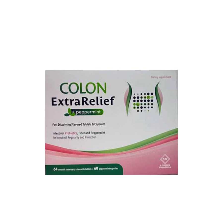 Colon Extra Relief 64 Chew Tab + 60 Peppermint Capsules