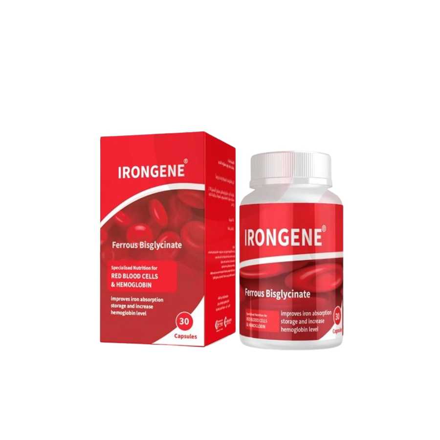 Irongene ( Ferrous Bisglycinate ) 30 Capsules