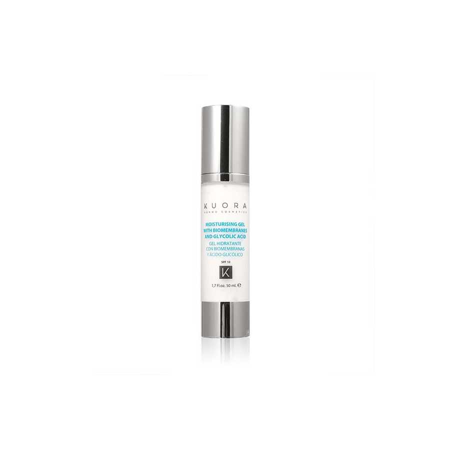 Kuora Moisturising Gel With Biomembranes And Glycolic Acid 50 ML
