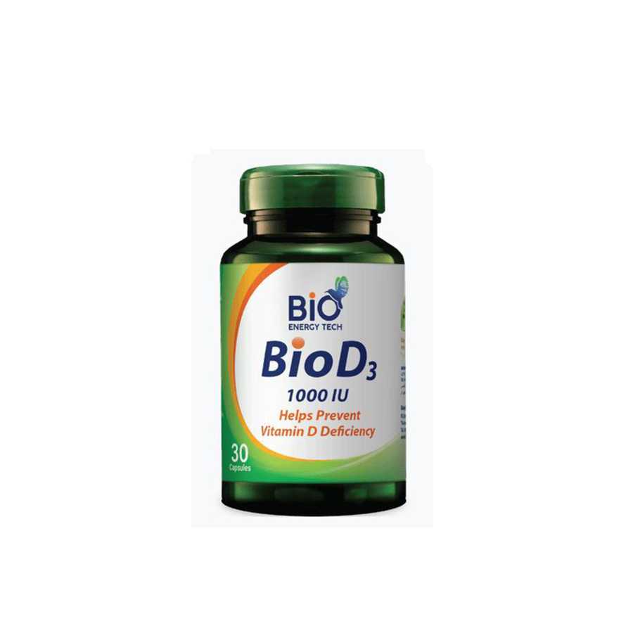 Bio Energy Tech Bio D3 1000IU 30 Capsules