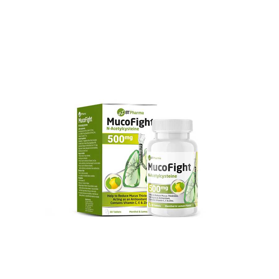 Bt Pharma Mucofight 500Mg 30 Tablets