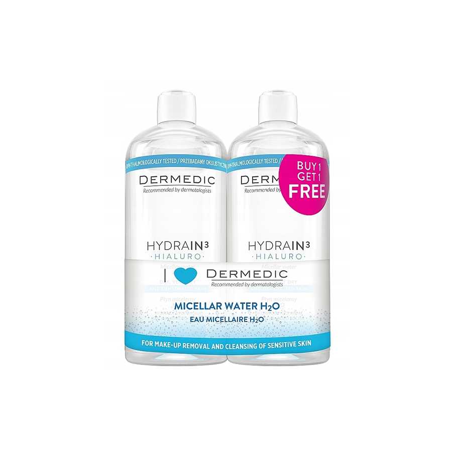 Dermedic Hydraine 3 Micellar 500 Ml Offer (1+1 Free)