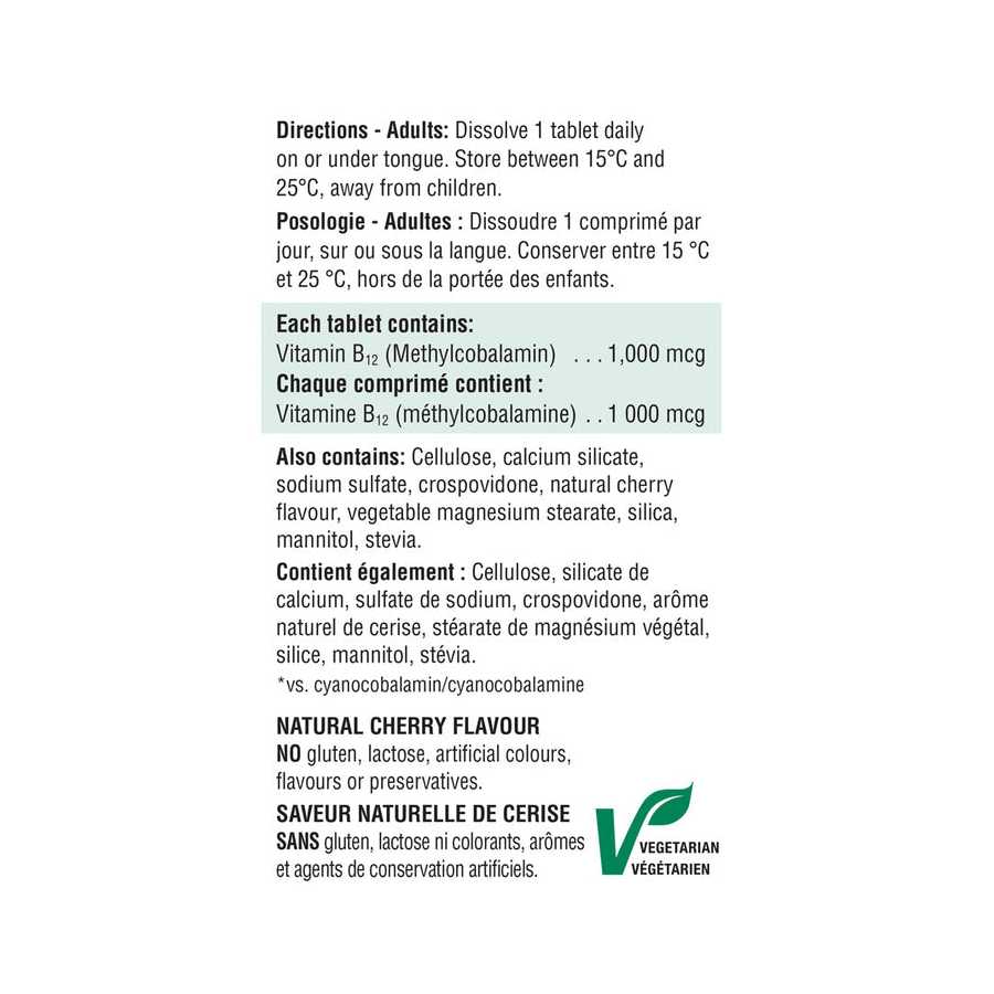 Jamieson Vitamin B12 1000Mcg  100Tab