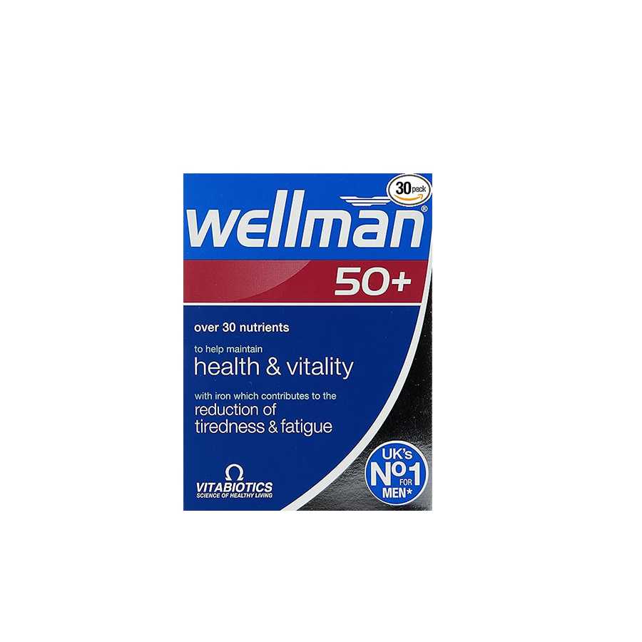 Vitabiotics Wellman 50+  30 Tablets