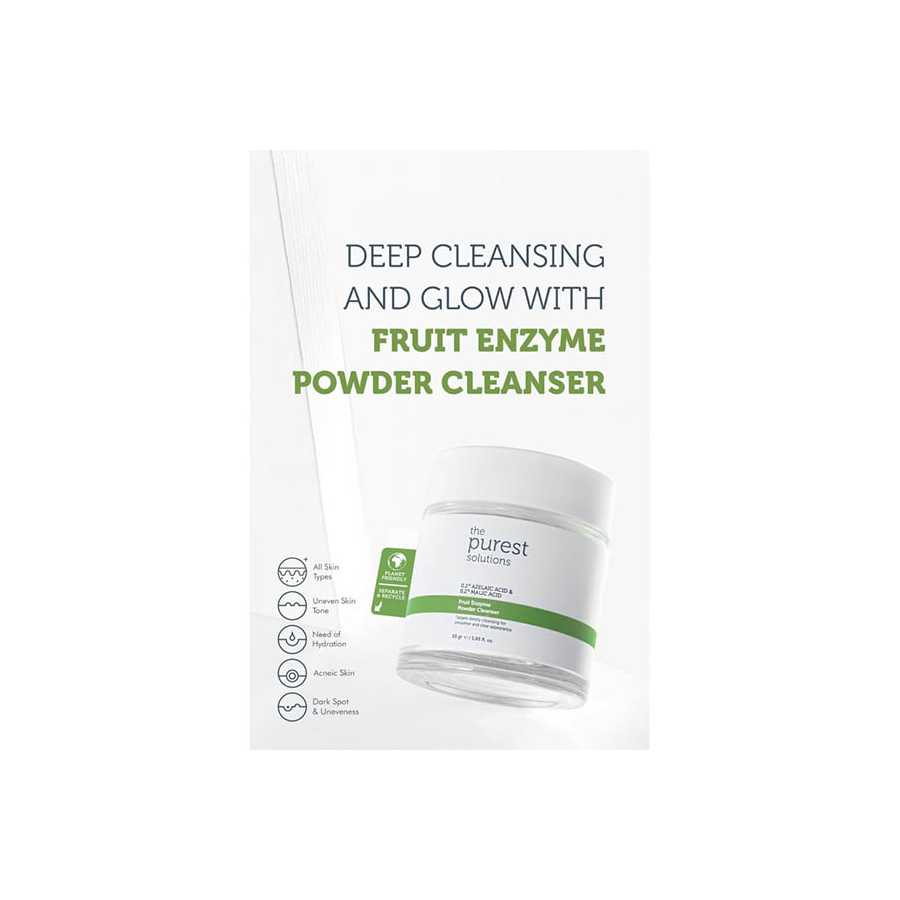 The Purest Solutions Fruit Enzyme Powder Cleanser (%0,2 Azelaic Acid &amp; Malic Acid) 55 GRAM