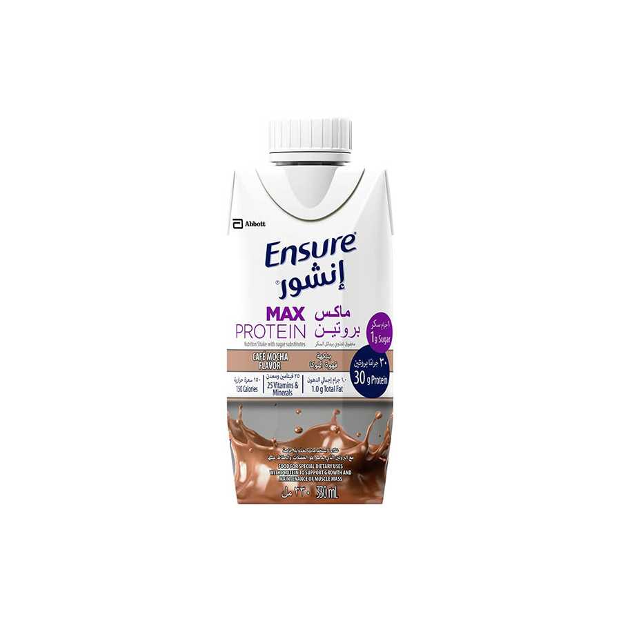 Ensure Max Protein Mocha Flavour Protein Shake, 330ML