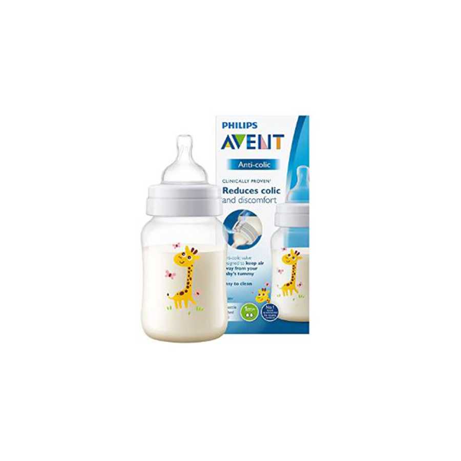 Avent Classic Bottle Giraffe 260 ML  +1M