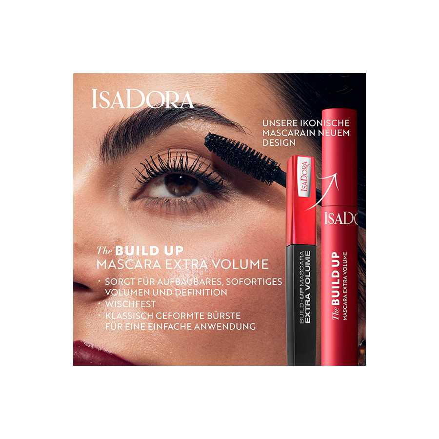 Isadora The Build Up Mascara Extra Volume 01 Super Black