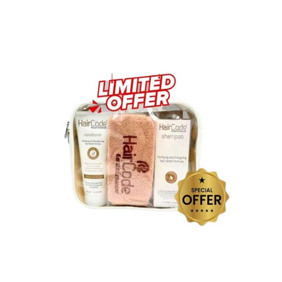 Hair Code (Shampoo + Conditioner + Shower Cap) Offer