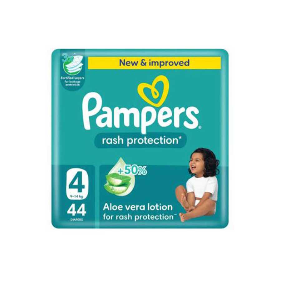 Pampers Diapers Size (4) 9-14 Kg, 44 Diapers
