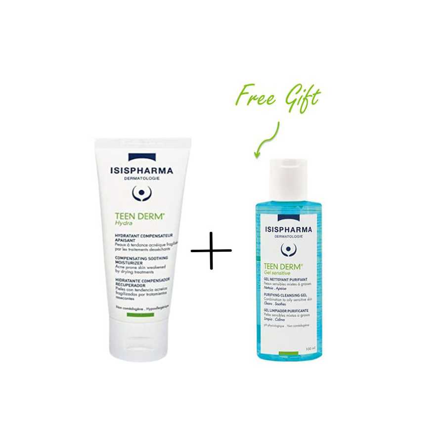 Isis Teen Derm Hydra 40Ml + Teen Derm Sensetive 100ML