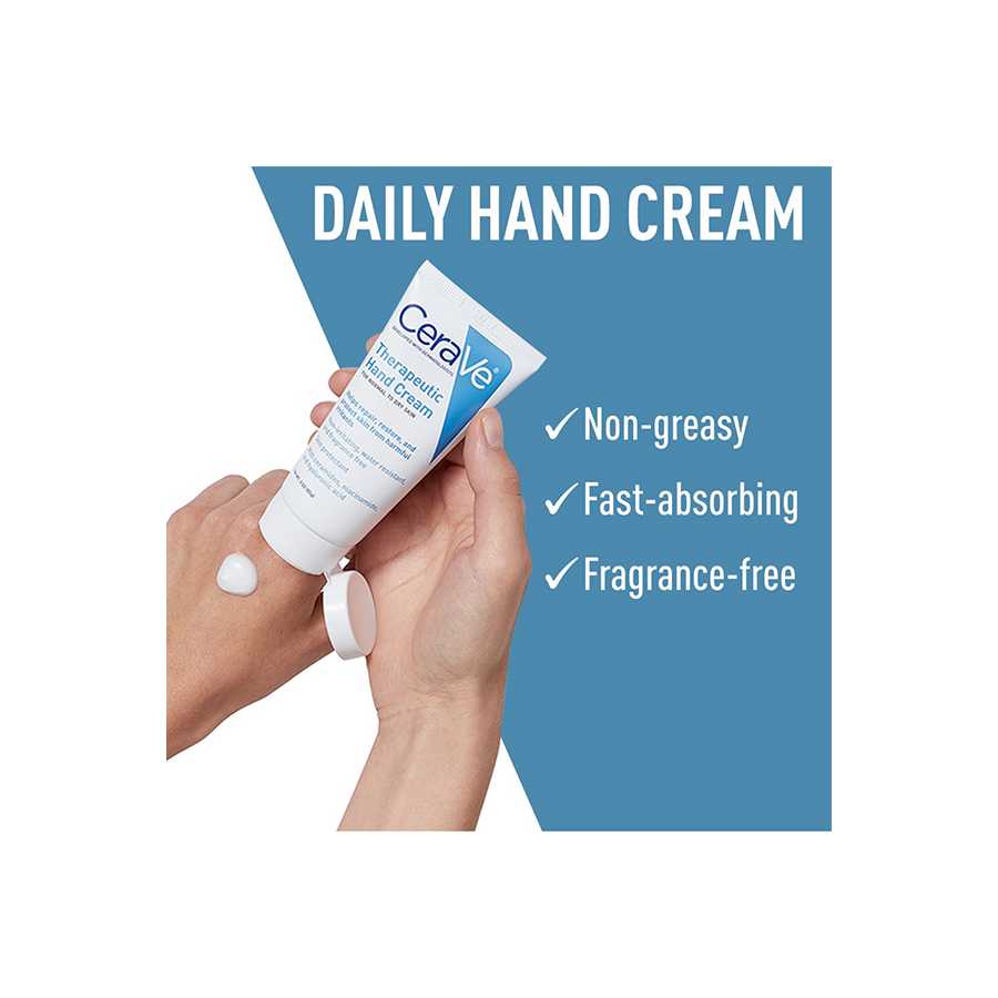 Cerave Therapeutic Hand Cream for Dry Cracked Hands With Hyaluronic Acid 50Ml