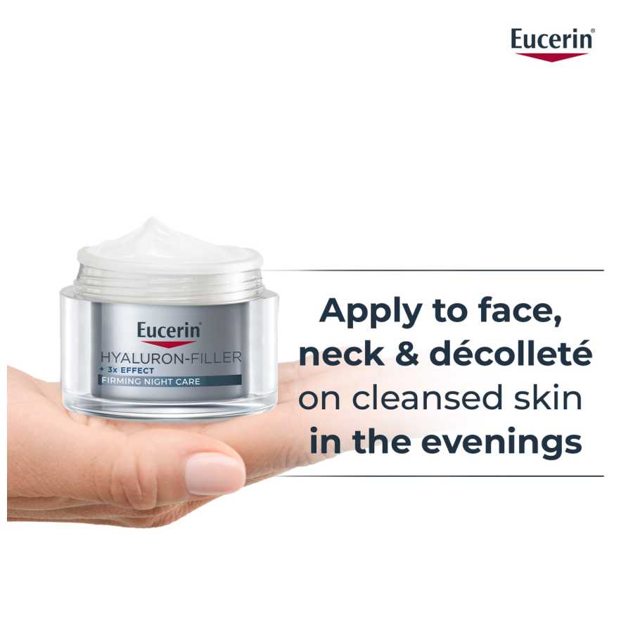 Eucerin Hyaluron Filler Night Cream 50Ml how to use