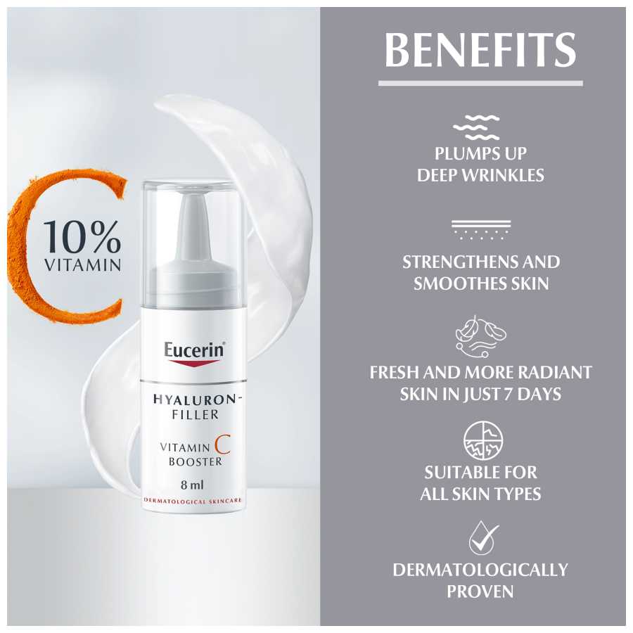 Eucerin Hyaluron Filler Anti-Age Vitamin C Serum 3 Vials benefits