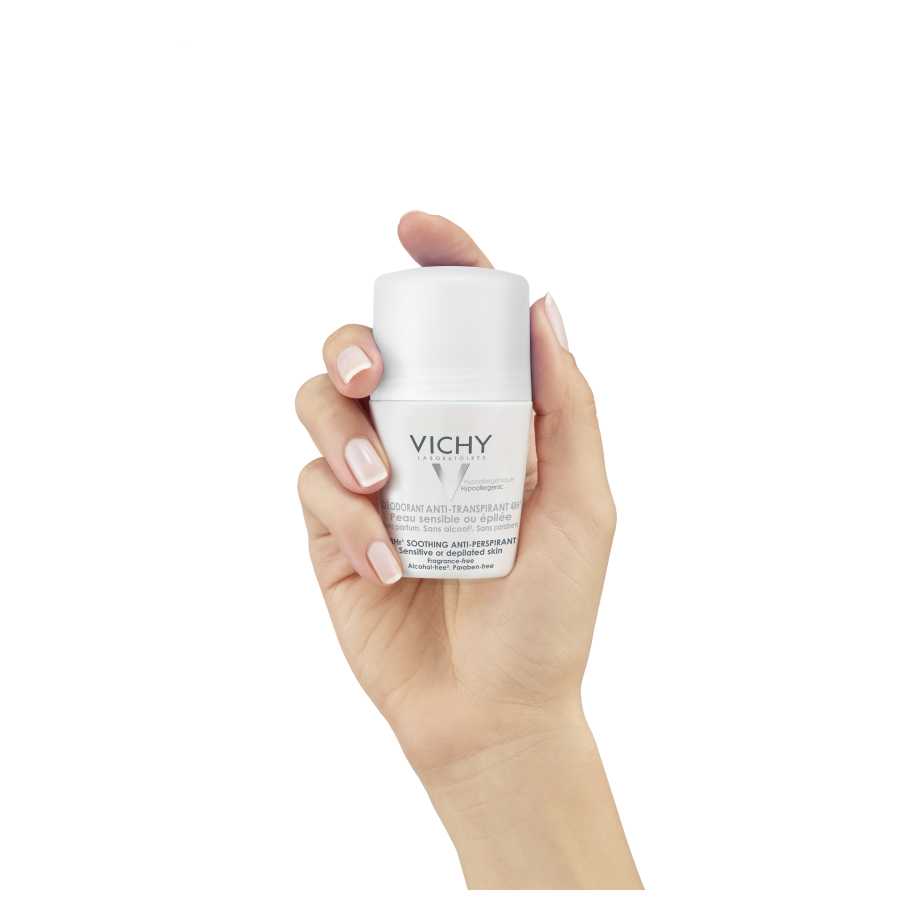 Vichy Anti Perspirant Sensitive Or Deplilated Skin Roll On Deodorant 50Ml