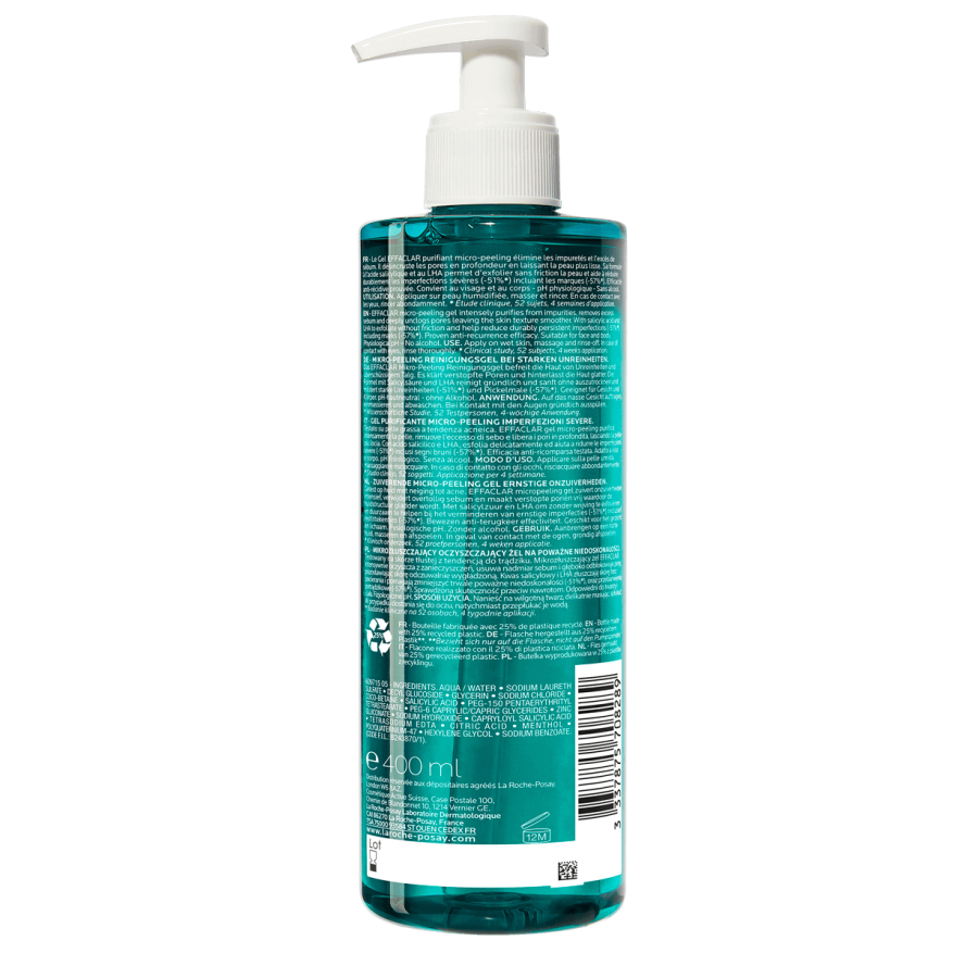 La Roche Posay Effaclar Micro Peeling Gel 400Ml