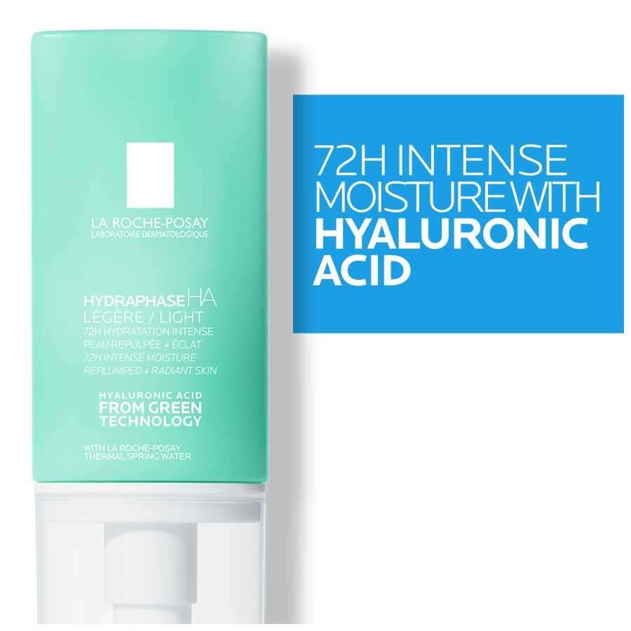 La Roche Posay Hydraphase Ha light Hyaluronic Acid Face Moisturizer 72Hr 50ML