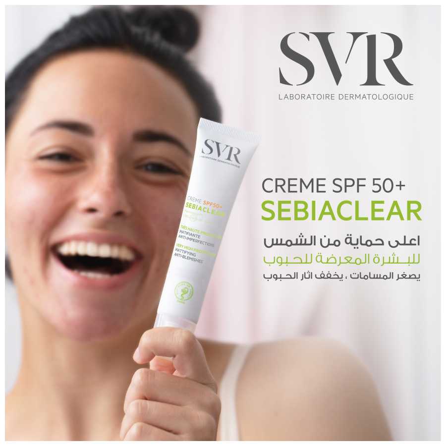 Svr Sebiaclear Cream Spf50+, 40Ml