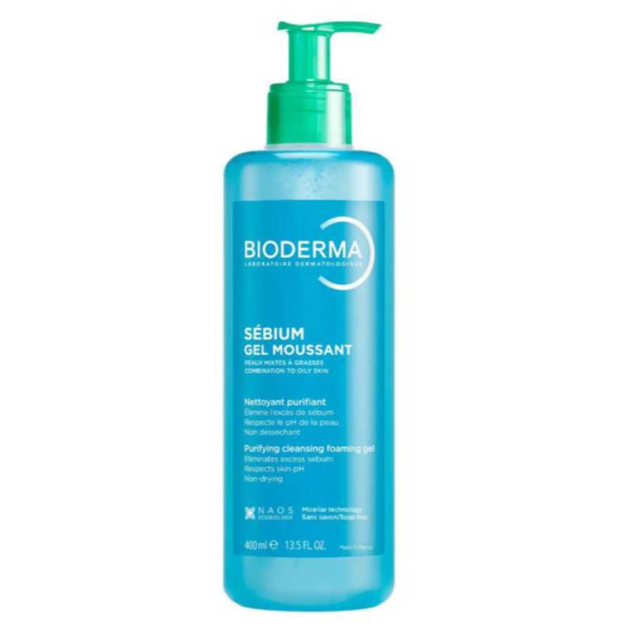 Biderma Sebium Cleansing Gel Moussant 400ML
