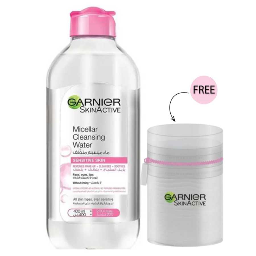 Garnier Micellar Cleansing Water 400ML + Free Cotton Pads Value Pack