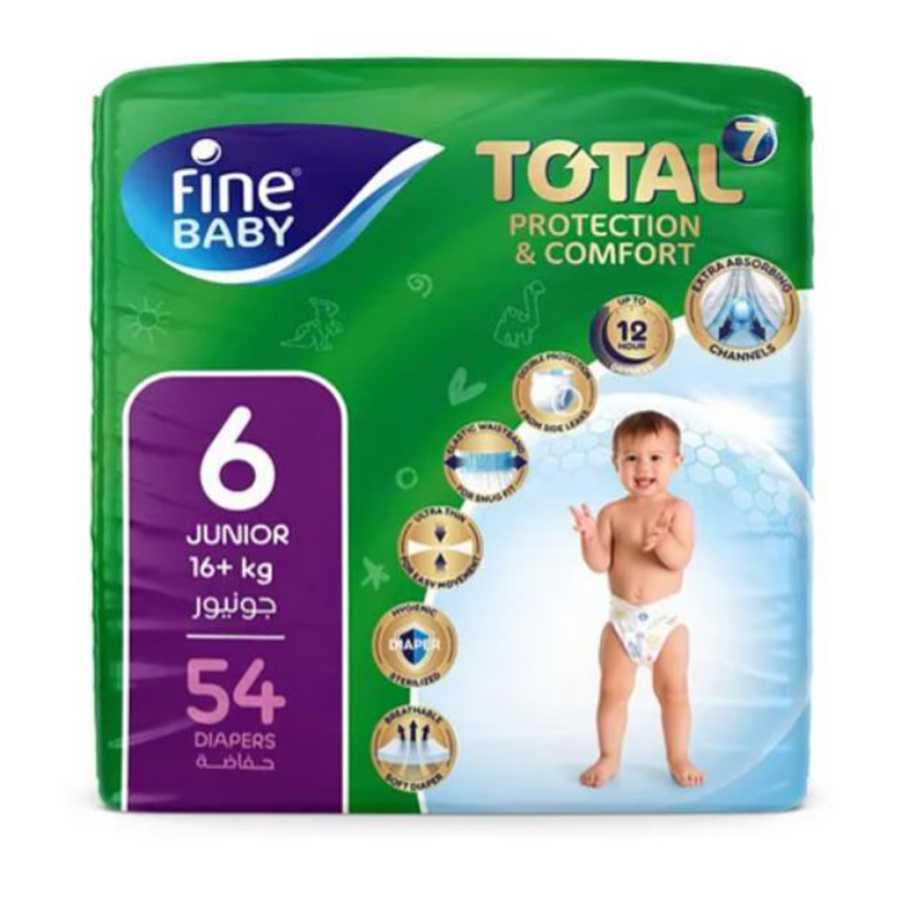 Fine Baby Diapers XX-Large Size 6, (16+ Kg), 44 Diapers