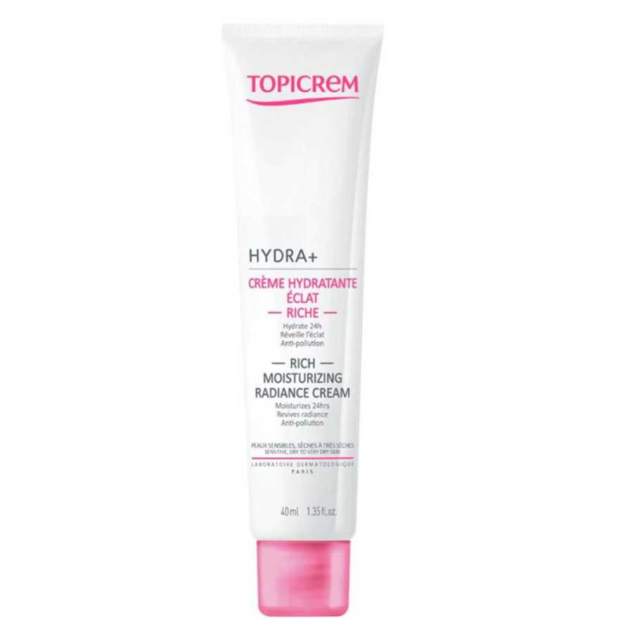 Topicrem Hydra+ Rich Moisturizing Radiance Cream 40Ml